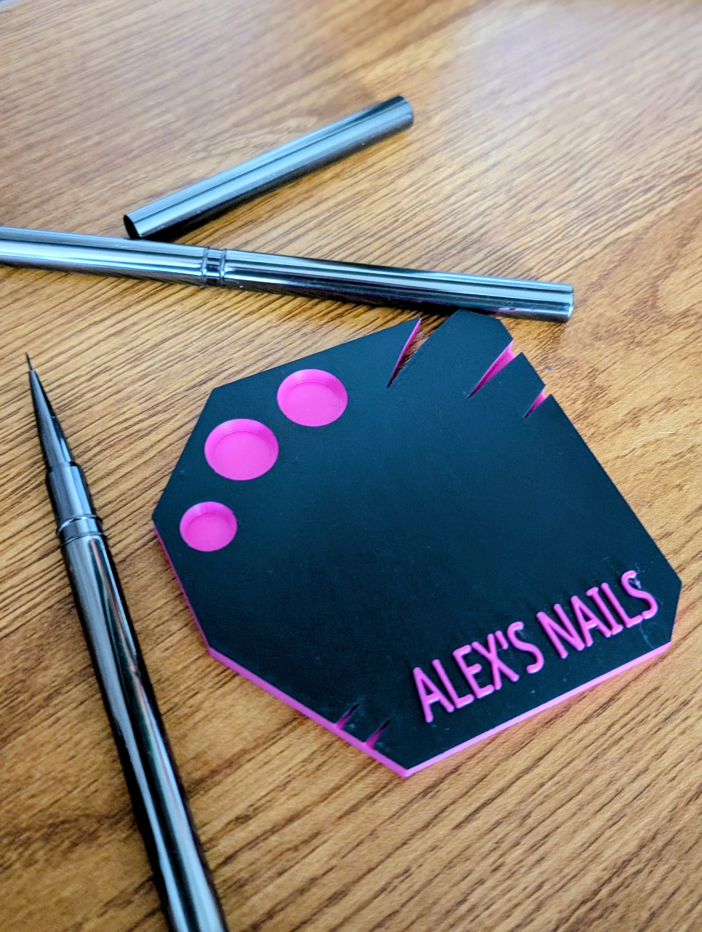 Custom Nail Art Palette Eco‑Friendly PLA Personalised Matte Finish Forgedin3DStudio