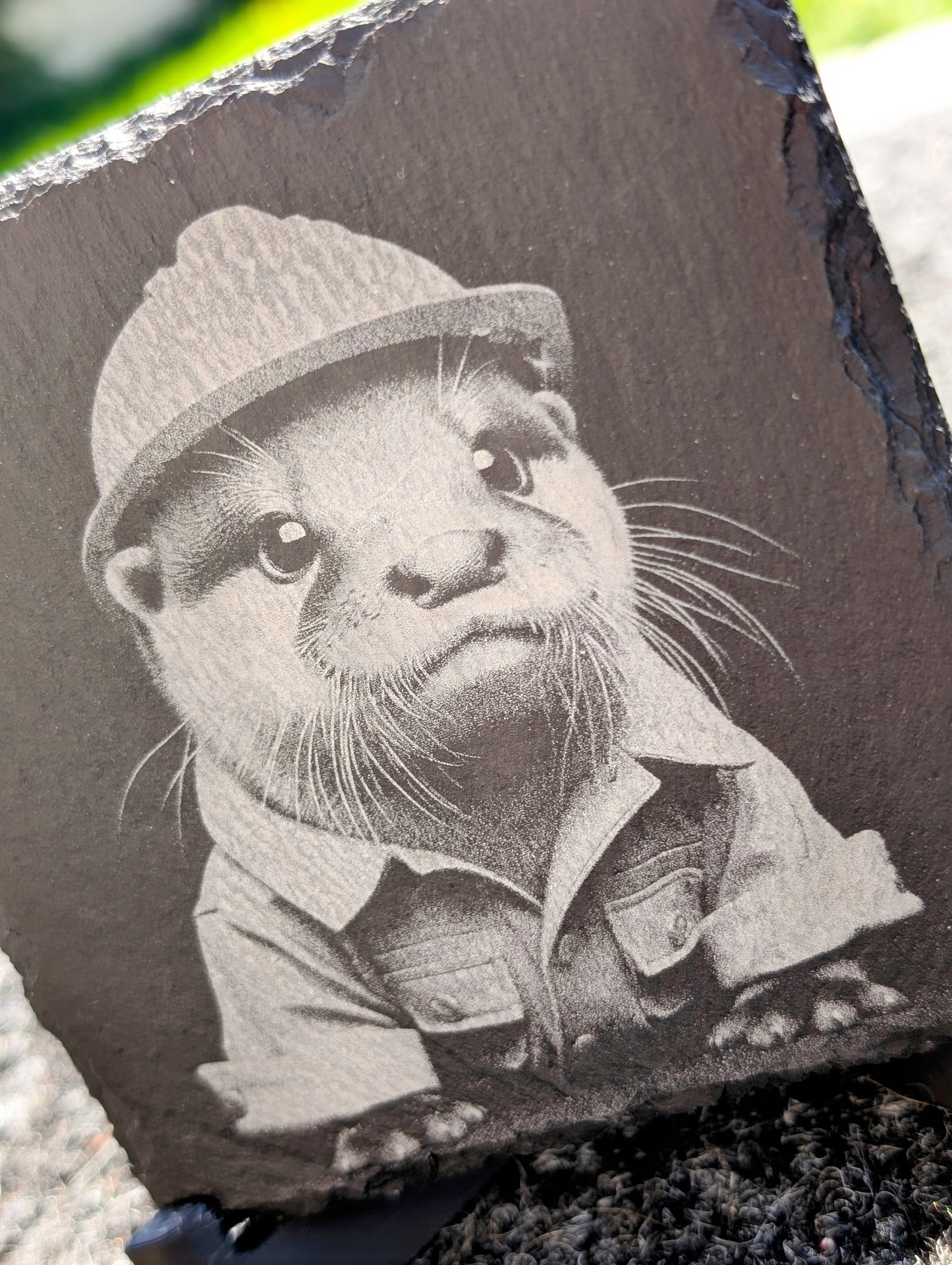 Career Critters™ Engraved Slate Coasters – Barista Sloth, Mechanic Otter, Painter Octopus  Animal Character Coasters