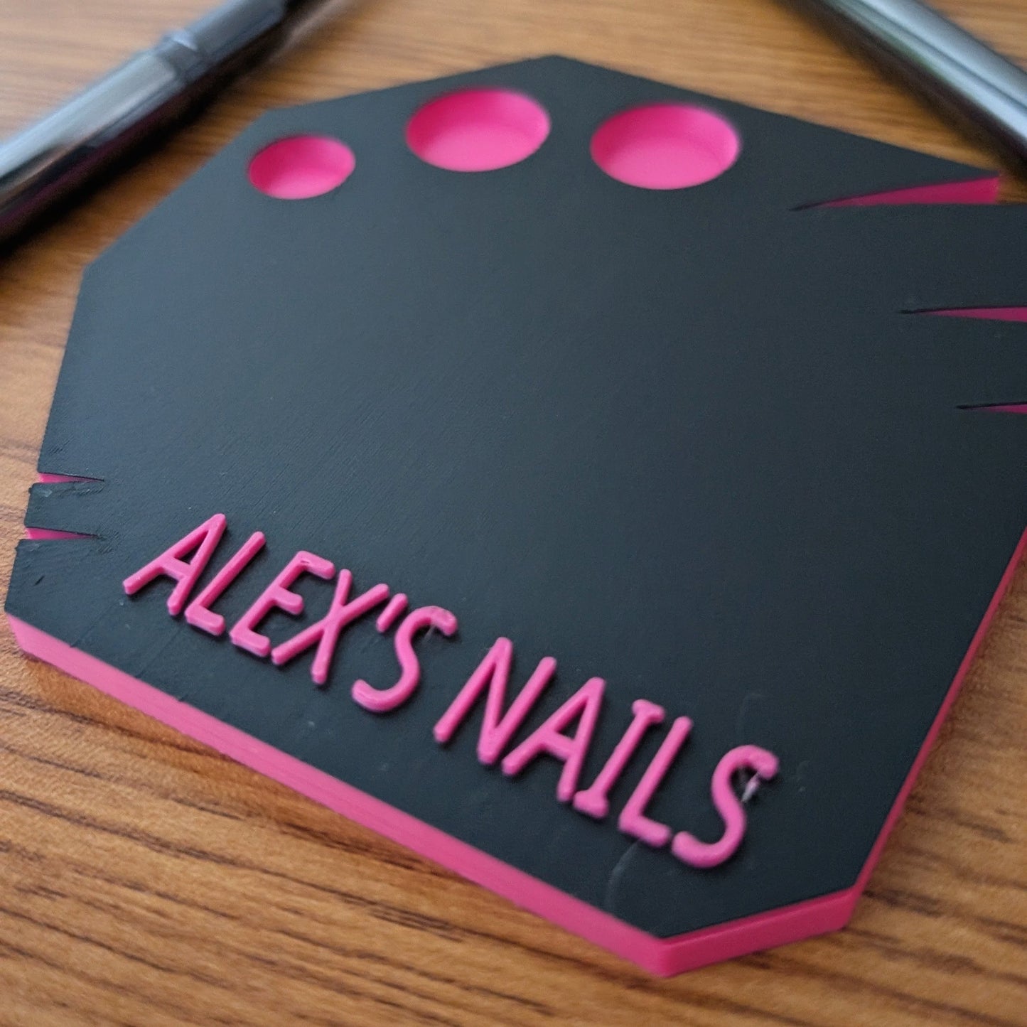 Custom Nail Art Palette  Eco‑Friendly PLA  Personalised  Matte Finish  Forgedin3DStudio